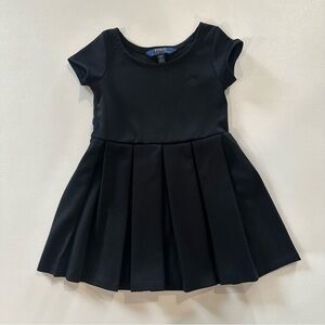 Polo Ralph Lauren Girls Pleated Round Neck Short Sleeve Dress Size 3T